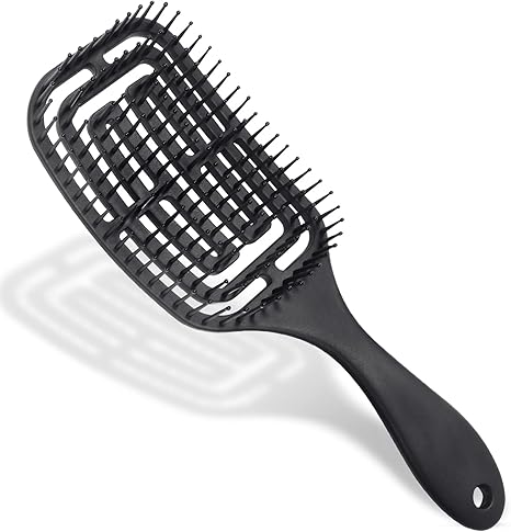 Brosse à cheveux en poils et nylon
