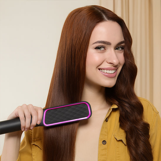 Brosse chauffante candy confort 