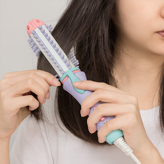 Brosse chauffante efficient coiffure simple 