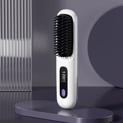 Brosse chauffante soft blanc 