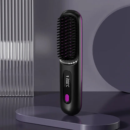Brosse chauffante soft noir