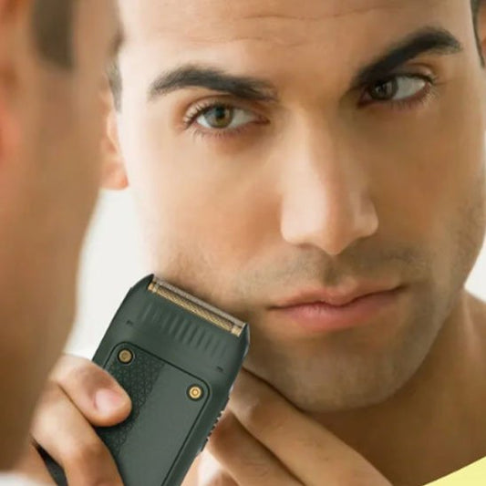 Tondeuse barbe précision élégance or